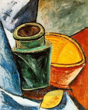 Jarra y limón 1907 Pablo Picasso Pinturas al óleo
